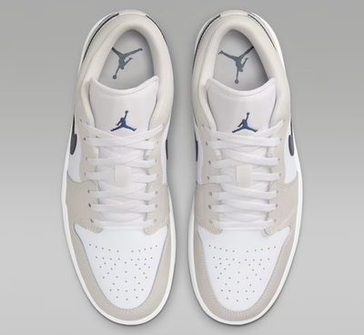 Air Jordan 1 Low Shoes Midnight Navy Neutral Grey Gum Men's | Size