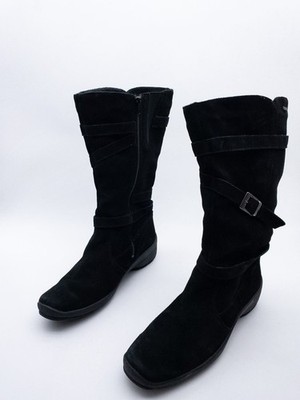 Legero Damen Langschaftstiefel Stiefelette Leder Schwarz Gr. 41 EU Art. 38518-98