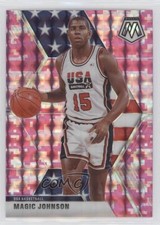 2019-20 Panini Mosaic USA Basketball Pink Camo Prizm Magic Johnson #255 HOF 0g6s