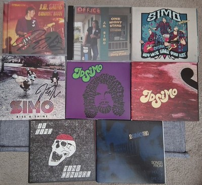 J.D. Simo 8 CD lot Burnin Live One Night Stand Rise Shine Off At 11 Autographed