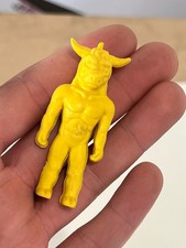 Diener Yellow Minotaur Rubber Toy Figure Eraser Monster Space Alien Vintage