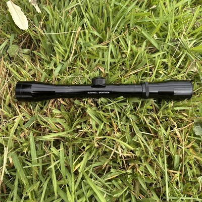 Used Bushnell rifle Sportveiw Scope 4X32 U1403 Duplex made in Korea