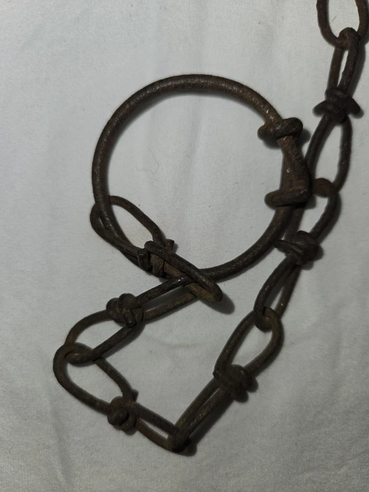 Vintage Antique Old V VICTOR Animal Trap 1 1/2 Oneida U.S.A. Chain Trapper! - Image 3 of 3