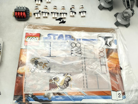 LEGO 10195 Republic Dropship with AT-OT ORIGINAL BOX GOOD Star Wars Figures 7676 7675