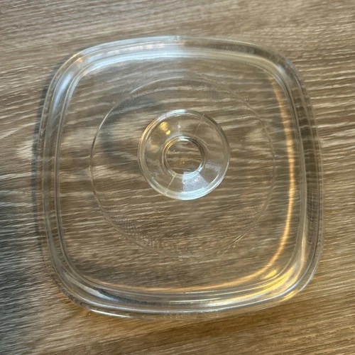Pyrex Corning Ware Glass Lid A-7-C fits 1 Qt, 1 1/2 Qt, 1 3/4 Qt Casseroles 7”x7