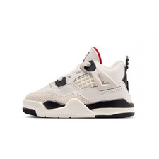 Toddler's Jordan 4 Retro OG FC Sail/Black-University Red IM4027 100