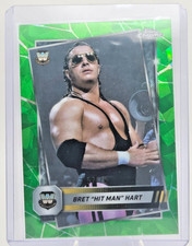2025 Topps Chrome Sapphire WWE Bret “Hit Man” Hart Green /75