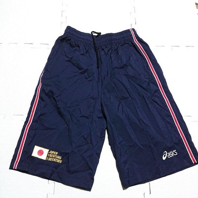 ASICS Japan Wrestling Federation Team Shorts Navy Größe O (XL) Trainingshose