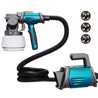 Paint Sprayer 800W HVLP Electric Spray Gun 1300ml Blue Shark 800 Tilswall House