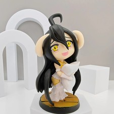Albedo Overlord Chibi Anime Figure Pvc Collectible Desktop Car Decoration Toy