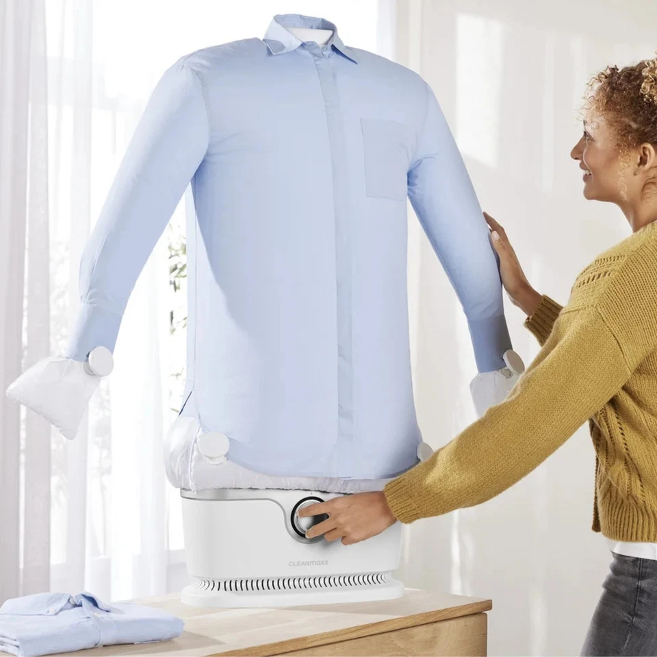 Hemdenbügler Bügelstation Bügler Bügelpuppe Trockner Heißluft 1800W CLEANMAXX - Bild 2 von 4