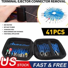 41pcs Pin Ejector Wire Kit Extractor Connector Terminal Removal Tool For Car