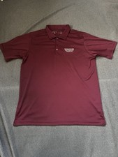Berkshire Hathaway Home Services Polo Shirt Men's Large Maroon Antigua