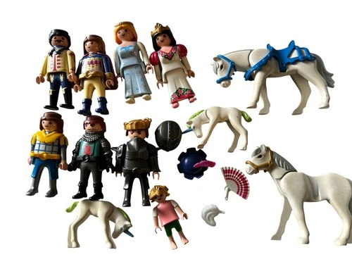 Vintage Playmobil Castle Medieval Characters Horse Accessories