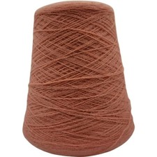 Vintage Peach Cone Yarn Knitting Weaving Craft Supply