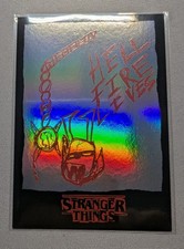 2025 Panini Stranger Things This Is Our Story Hell Fire Lives Rainbow Foil #98