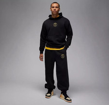 Nike Jordan X PSG Soccer Tearaway Pants Black White BV2023 Nike Jordan X PSG Soccer Tearaway Pants Black White BV2023