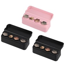 3 Pcs Coin Holder for Car, 90 Coin Capacity, Compatible with All Car Accessories