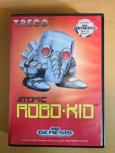 Atomic Robo-Kid Sega Genesis, 1990 - Complete in Box - Nice clean copy!