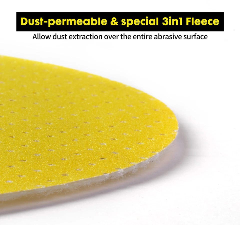 Dischi abrasivi con velcro da 10/25 pezzi per levigatrici per muri - Ø 225... - Immagine 3 di 4