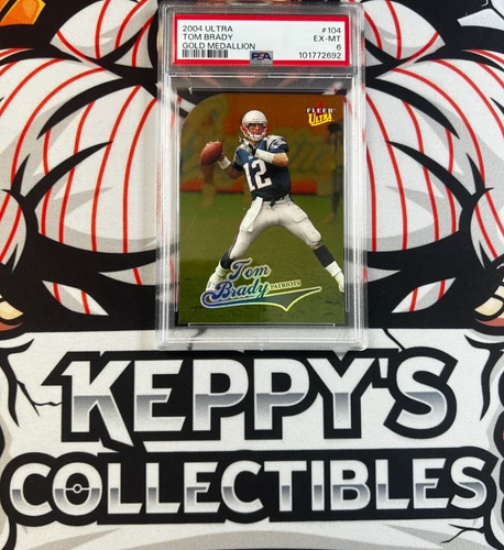2004 Ultra - #104 Tom Brady Gold Medallion PSA 6