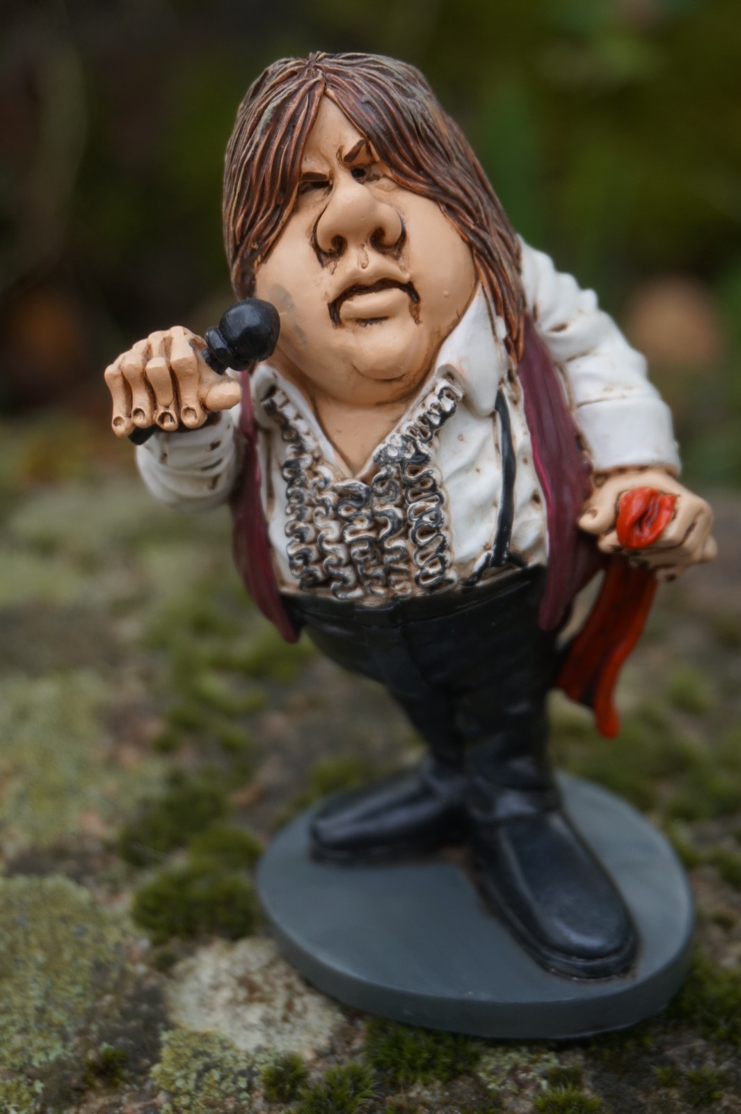 Statuette Meat Loaf chanteur figurine caricature rock Warren Stratford 841.8140 en résine