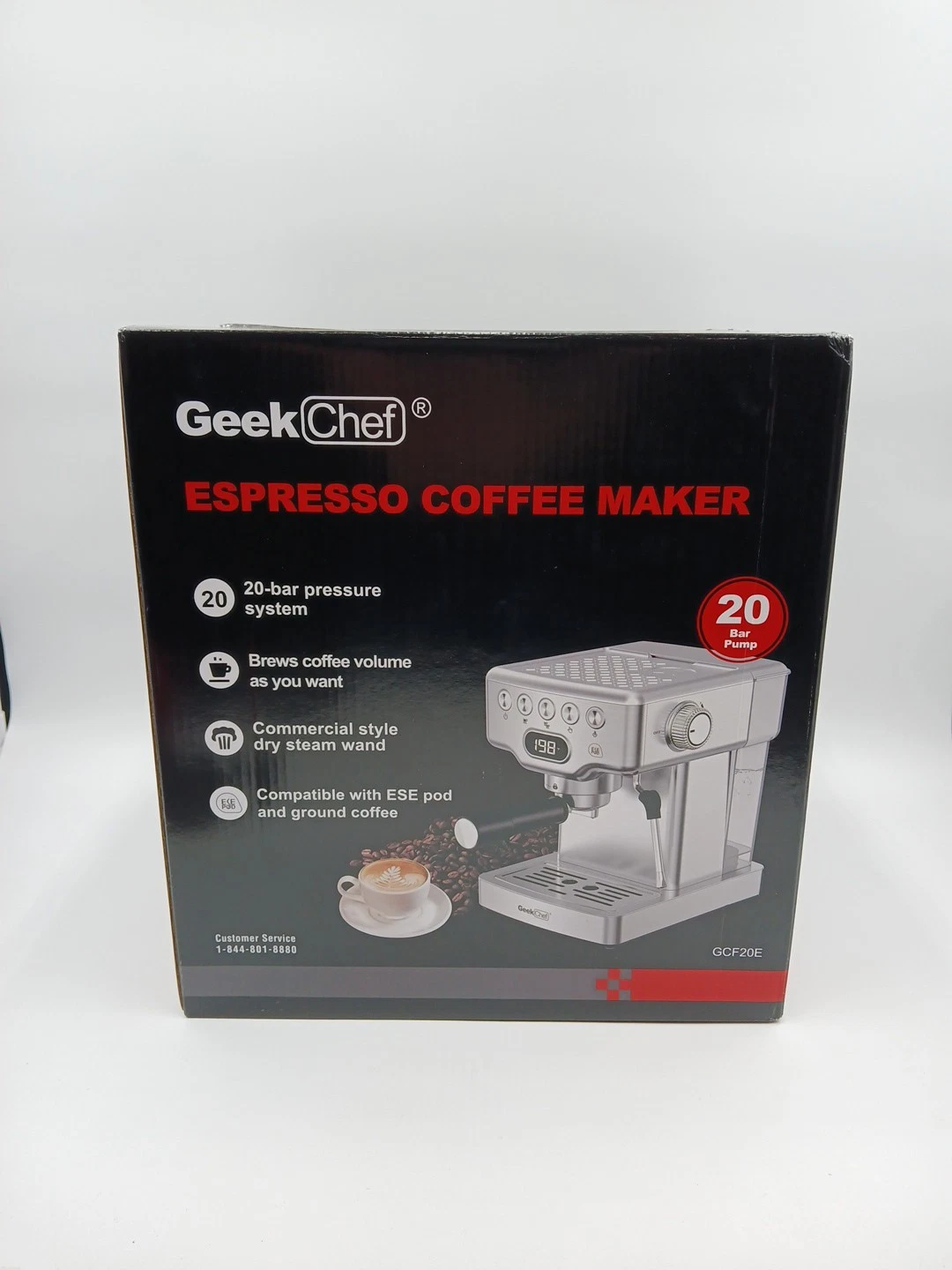 GeekChef GCF20E Portable Professional Espresso Coffee Maker Machine