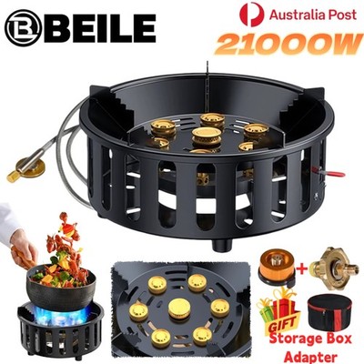 BEILE Portable Gas Burner Butane Stove Cooker Outdoor Hiking Picnic Camping BBQ