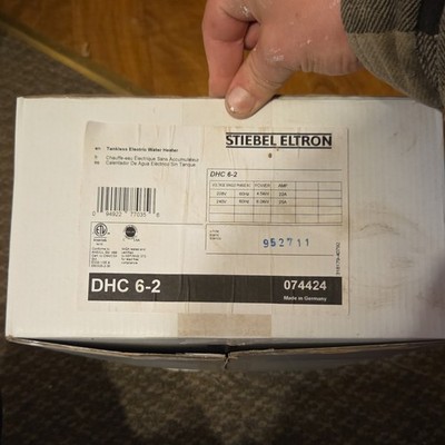 STIEBEL ELTRON DHC 6-2 Tankless Electric Water Heater 4.5kW/6.0kW Compact