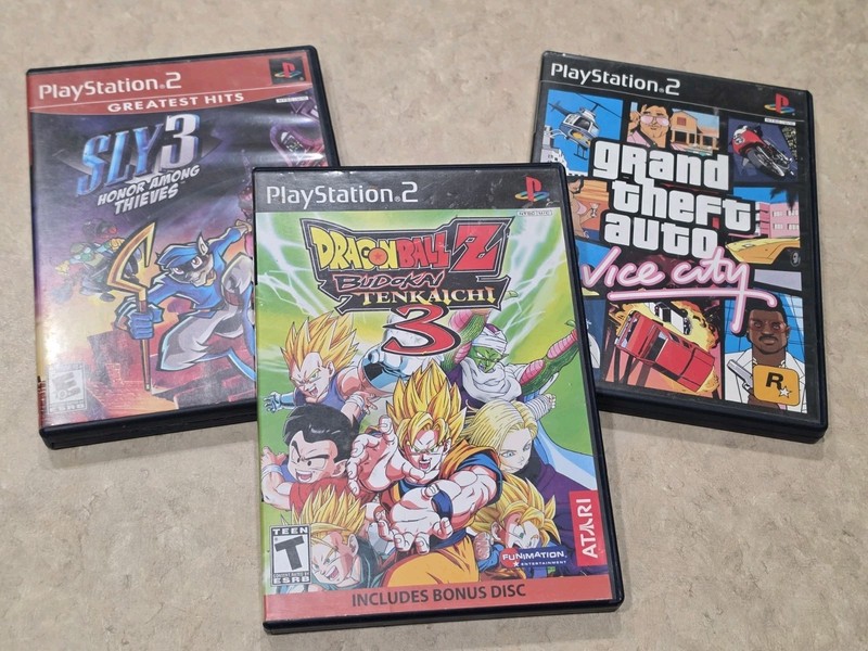 Dragon Ball Z Budokai Tenkaichi 3 Sony PS2 Case Cover Art + Manual Only  No Disc