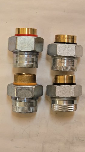 SET OF 4--- 1" DIELECTRIC UNION