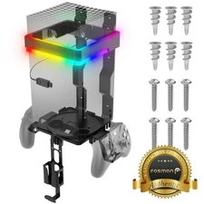 Fosmon Xbox Wall Mount Shelf with RGB Bracket, Wall Mounted Kit for Series S / X