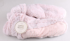 Slipper Booties With Grippers Pink Fuzzy Women's Size M/L 8-10 Very Soft NWT