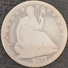 1877-S AG Seated Liberty Half Dollar 90% SILVER!