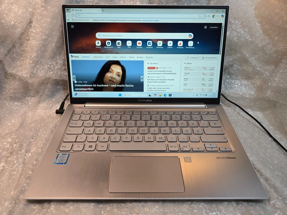Laptop ASUS VivoBook S330U, Intel I7-8550U 1,80GHz, 13,3 Zoll, 8GB RAM, 500 SSD - Bild 2 von 4