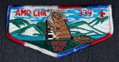 BOY SCOUT BSA OA AMO CHK LODGE 339 409 GENESEE COUNCIL NY FLAP BEAVER MERGED