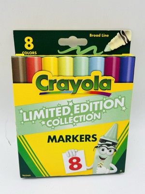 Crayola Limited Edition 8 Retired Colors Marker Set, Brand New, Rare, Broad Line