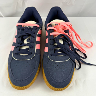 Adidas Women s Sneakers Size 7.5 Navy Pink Gum Sole Cloudfoam Plus