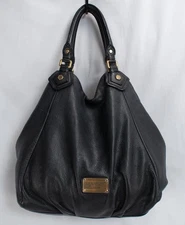 Mark Jacobs Large Boho Pebbled Leather Handle Purse Brass Hardware Lined