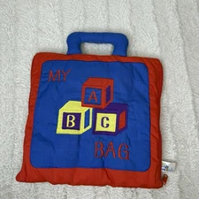 My ABC Bag Plush Carry Along Regency Toys Learning Alphabet Toddler *Missing W