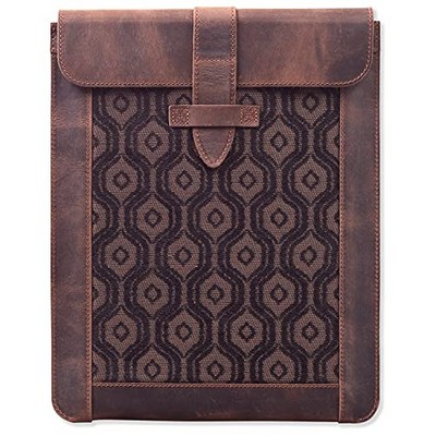 LONDO GENUINE LEATHER SLEEVE BAG   STYLISH & DURABLE FOR TABLETS - CINNAMON