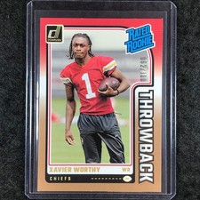2024 Donruss Football XAVIER WORTHY Rated Rookies Throwback Studio Series 62/100