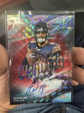 2025 Topps Chrome Caleb Williams Chromograpghs Geometric Red Auto Refractor /5 