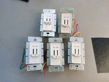 Lot Of 5 (PCs) Lutron Skylark S2-LFSQ -1.5A Fan Control 300w Dimmer. (White)
