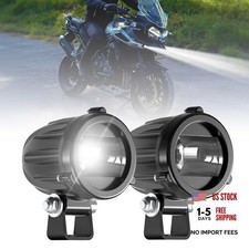 Motorcycle LED Fog Lights 2 Inch Round Driving Light 40W Flood Beam Off-Road
