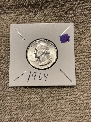 1964 Washington Business Strike Quarter; Constitutional Silver 90%