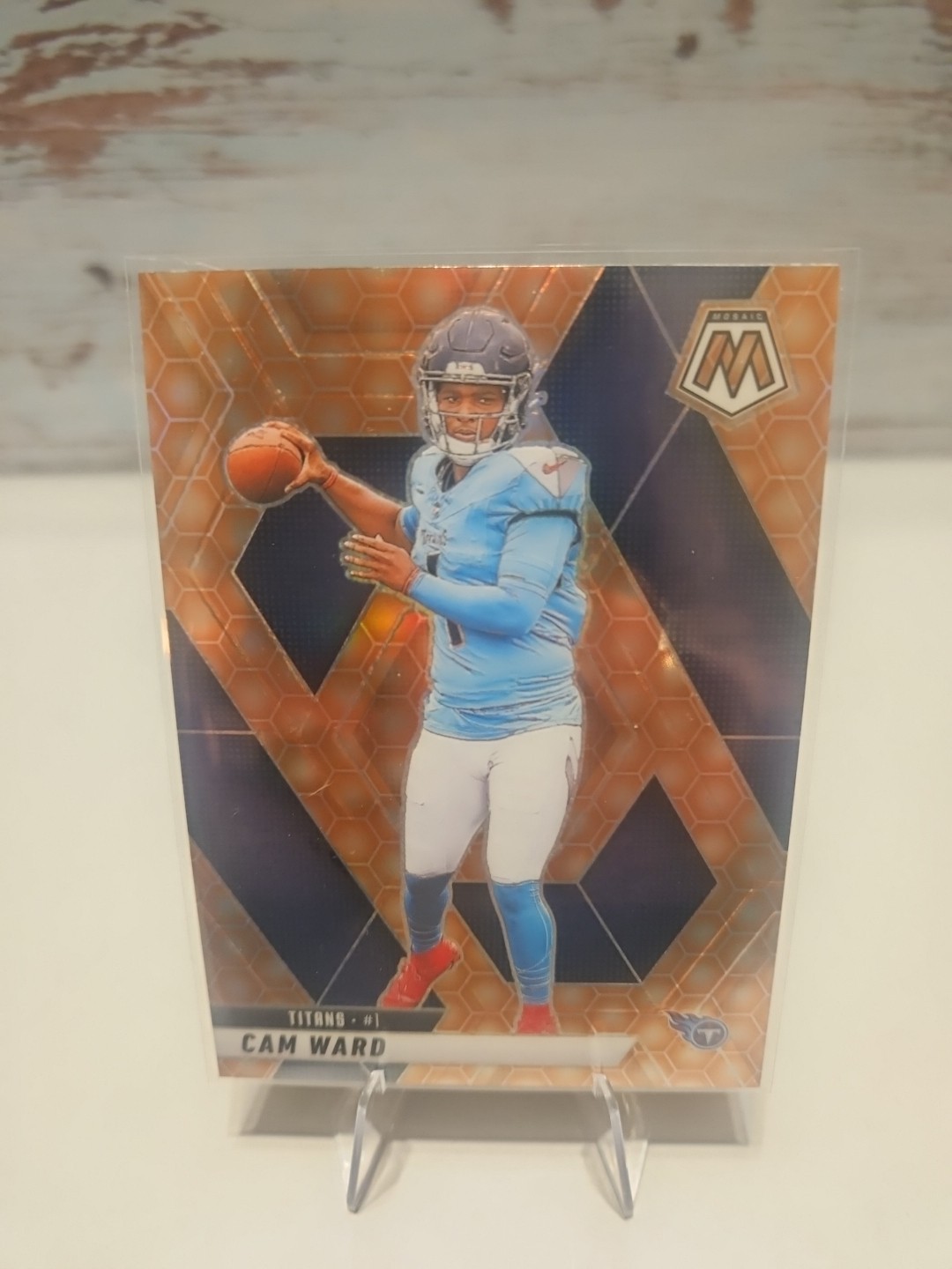 CAM WARD 2025 Panini Mosaic 🏈 HONEYCOMB Prizm ROOKIE #382 SSP 🔥CASE HIT!🔥