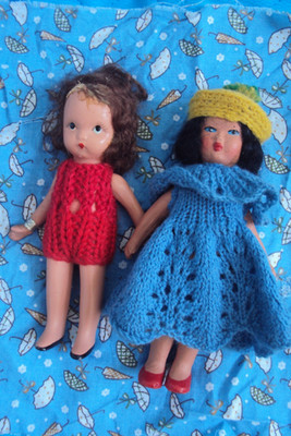 VINTAGE 1930er -40er Jahre 6'' ZUSAMMENSETZUNGSPUPPE NANCY ANN INTERESSE + ALTE NANCY ANN