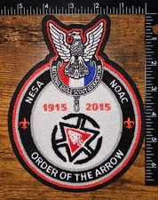 NESA at NOAC 2015 Order of the Arrow Eagle Scout Red Chenille Patch BSA