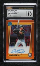 2021 Donruss Optic Orange Prizm 30/125 Jared Oliva CSG 10 Gem Mint Auto 0cz0